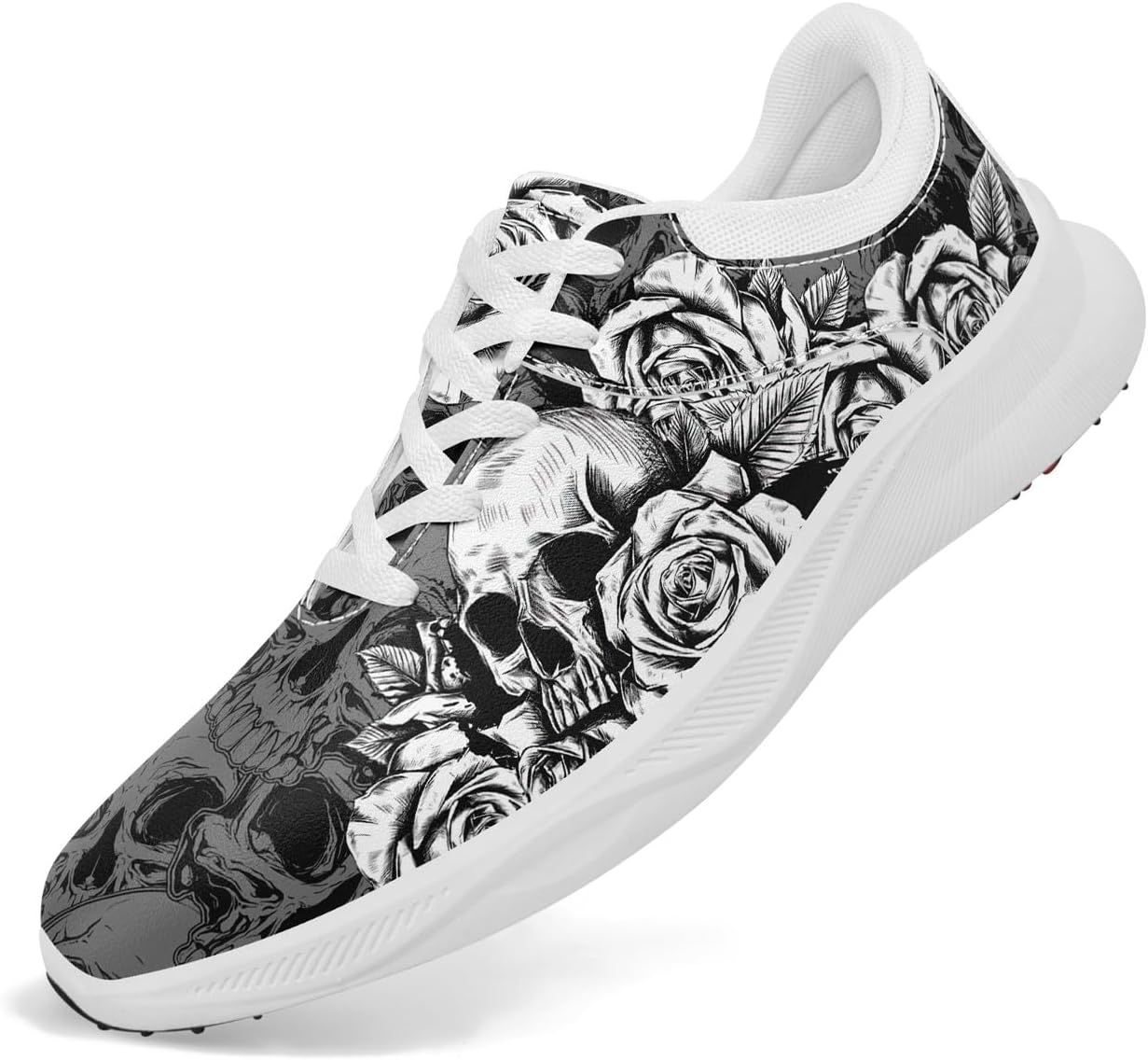 Мужские гольф-кроссовки без шипов с автоматической вентиляцией подошвы, водонепроницаемые, стойкие к скольжению готико-панк рок стиль модные гольф-кроссовки для женщин Coolcustomize, белый
Мужские гольф-кроссовки без шипов с автоматической вентиляцией подошвы, водонепроницаемые, стойкие к скольжению готико-панк рок стиль модные гольф-кроссовки для женщин Coolcustomize, белый