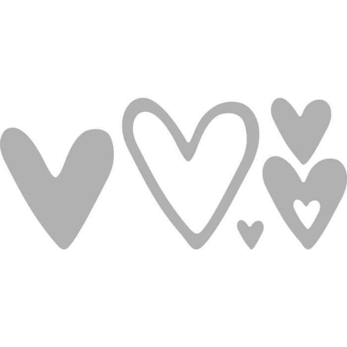 Набор для вырезания карманов "Deep Edge": "Сердечки", 1,1-5,5 х 1,2-6см, язычок для сумки, 3шт. Inna marka