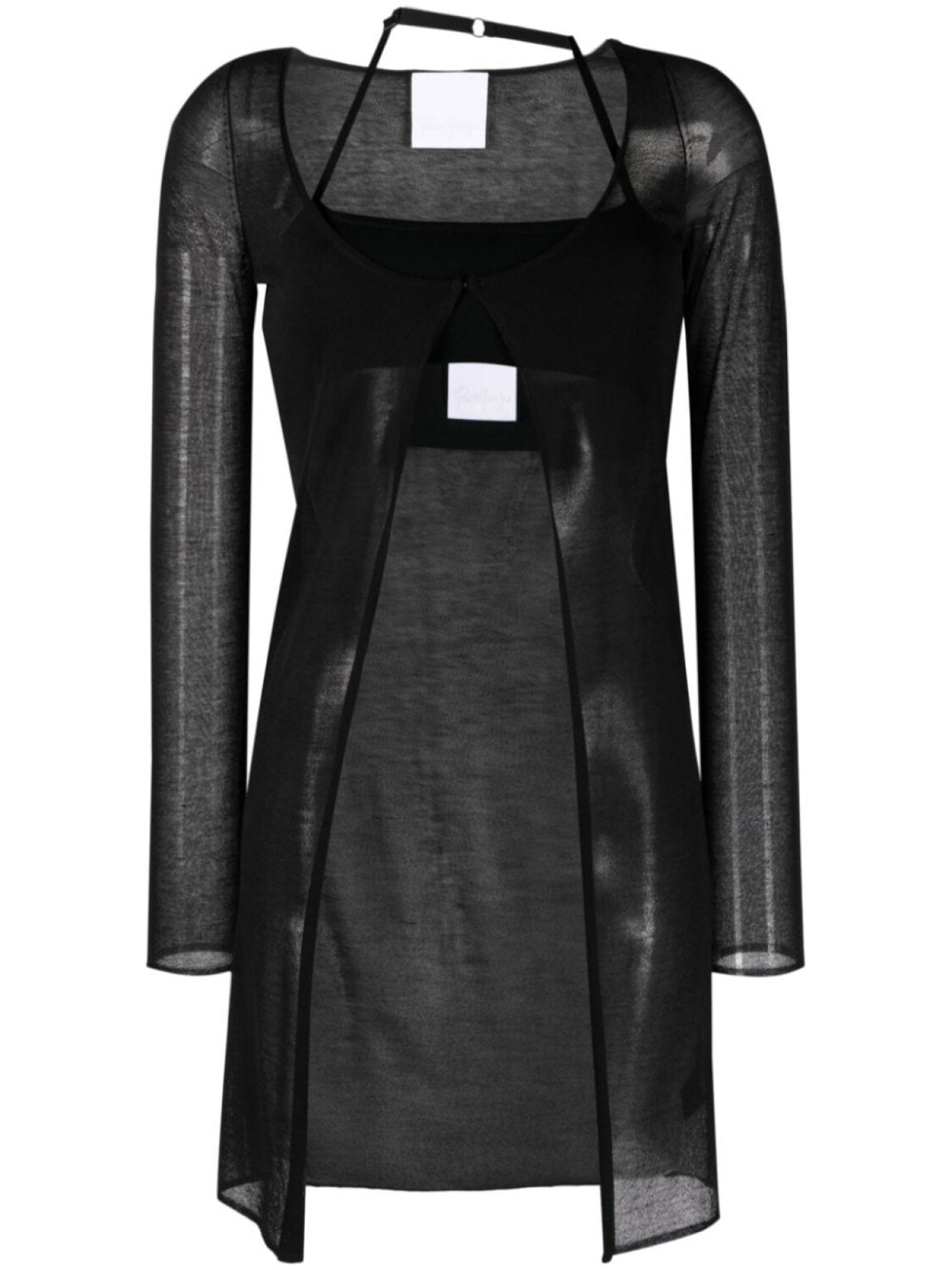 Paris Georgia полупрозрачный топ с вырезом, черный
Paris Georgia полупрозрачный топ с вырезом, черный