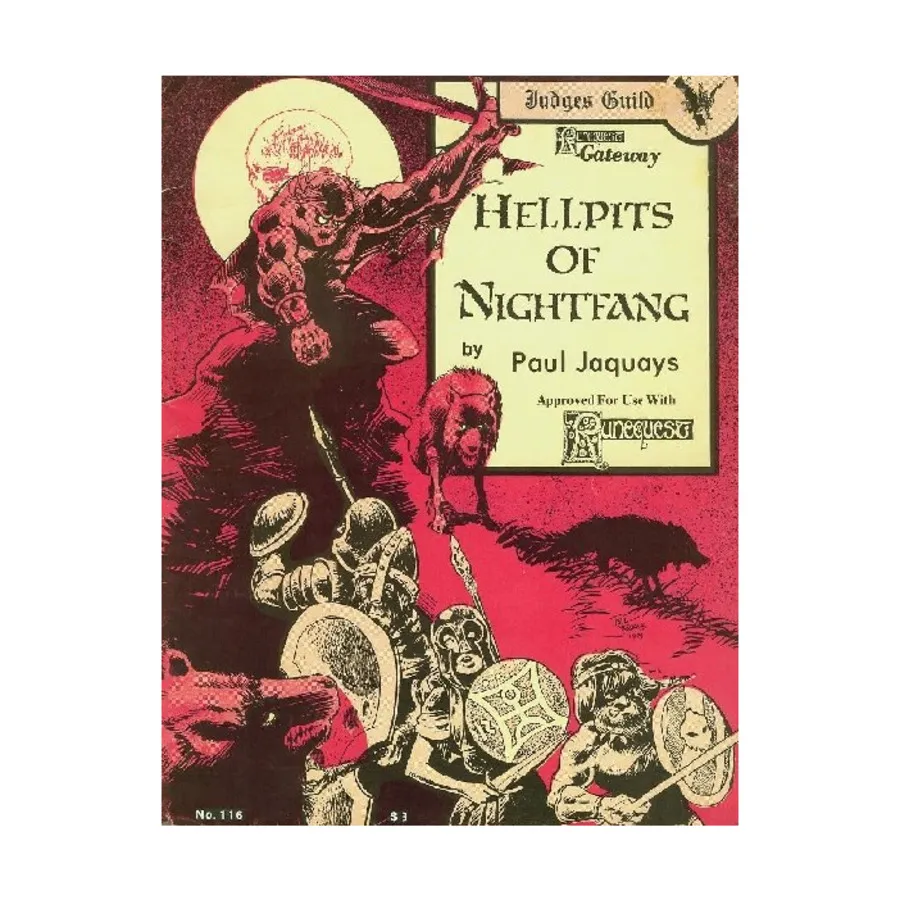 Модуль Hellpits of Nightfang, RuneQuest (Judges Guild) 
Модуль Hellpits of Nightfang, RuneQuest (Judges Guild)