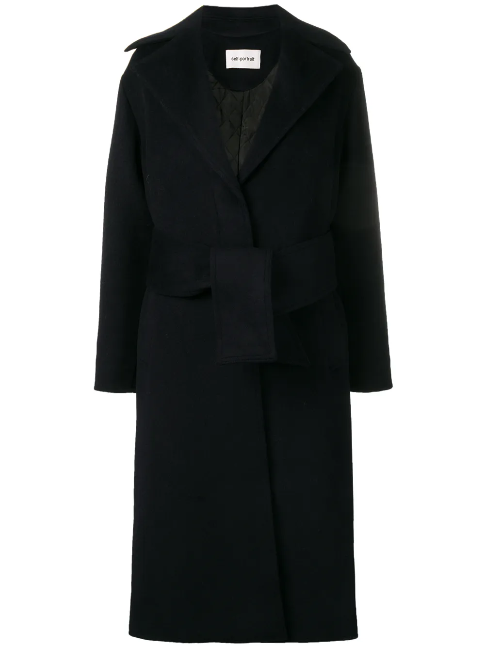 Пальто с поясом Self-Portrait, синий
Пальто с поясом Self-Portrait, синий