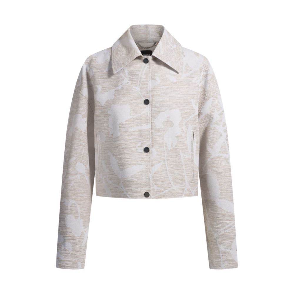 Блейзер свободного кроя с цветочным узором BOSS, бежевый
Блейзер свободного кроя с цветочным узором BOSS, бежевый