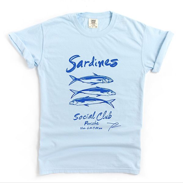 Sardines social club - женская футболка с принтом Simply Sage Market, Chambray
Sardines social club - женская футболка с принтом Simply Sage Market, Chambray