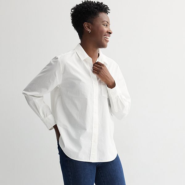Повседневная рубашка на пуговицах Petite Sonoma Goods For Life, Vital White
Повседневная рубашка на пуговицах Petite Sonoma Goods For Life, Vital White