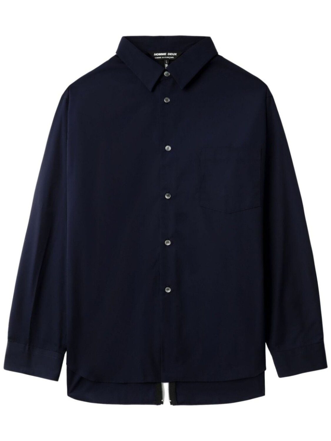 Comme des Garçons Homme Deux рубашка с застежкой-молнией, синий
Comme des Garçons Homme Deux рубашка с застежкой-молнией, синий