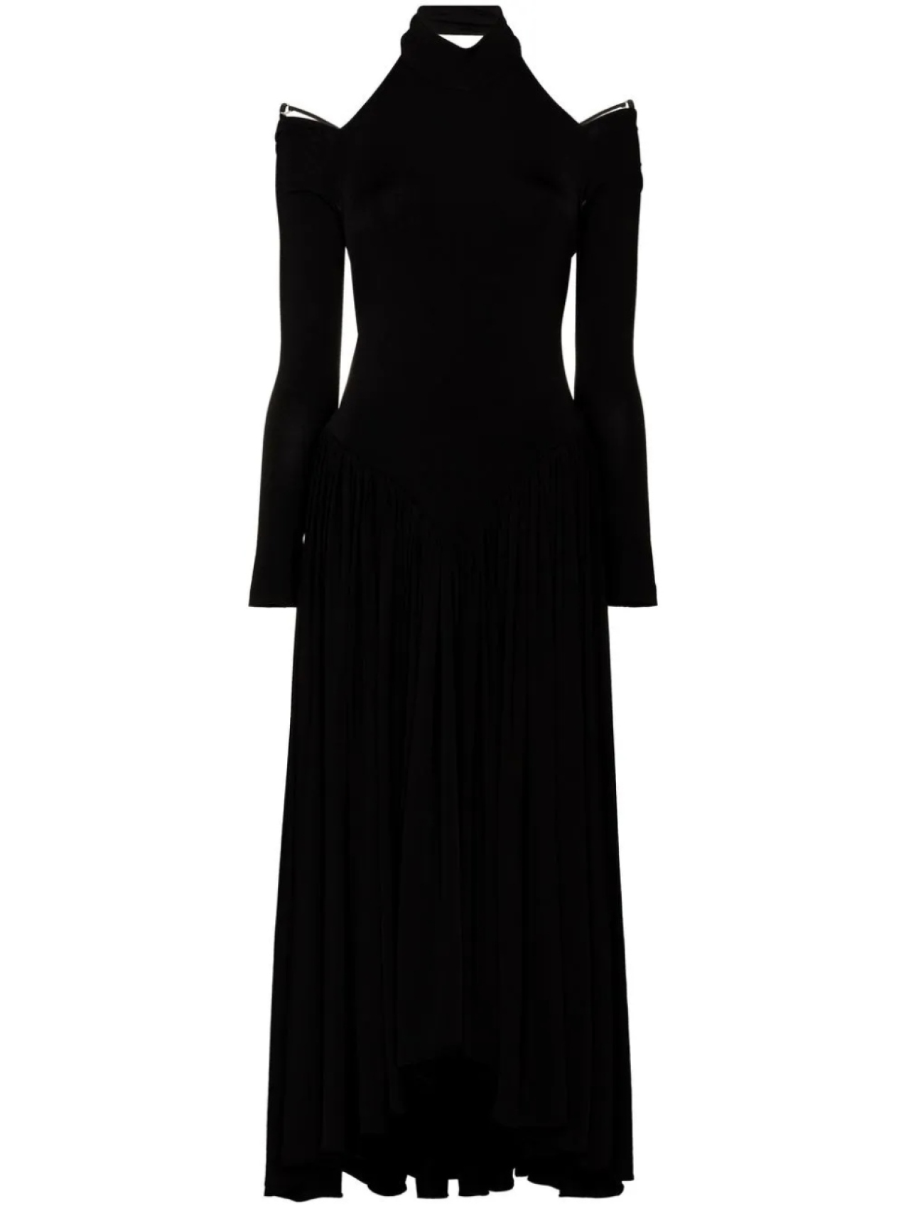 KHAITE платье с открытыми плечами и длинными рукавами, черный
KHAITE платье с открытыми плечами и длинными рукавами, черный