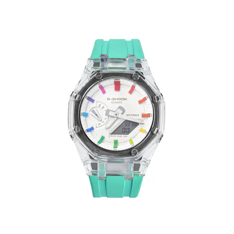 Часы Casio G-Shock Analog-Digital 2100 Series, Rainbow Love, арт. GA-2100-7A7, голубой
Часы Casio G-Shock Analog-Digital 2100 Series, Rainbow Love, арт. GA-2100-7A7, голубой