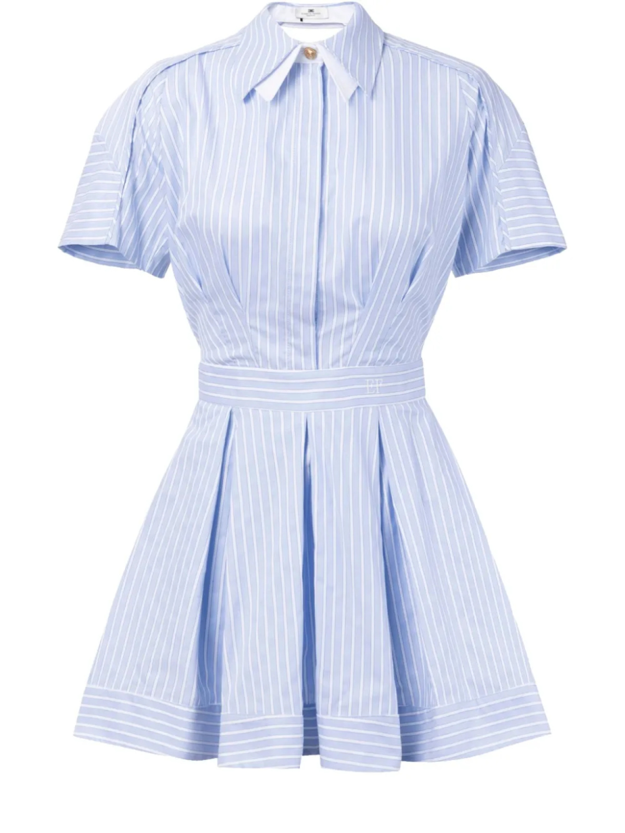 Платье мини из поплина в полоску Elisabetta Franchi, синий
Платье мини из поплина в полоску Elisabetta Franchi, синий