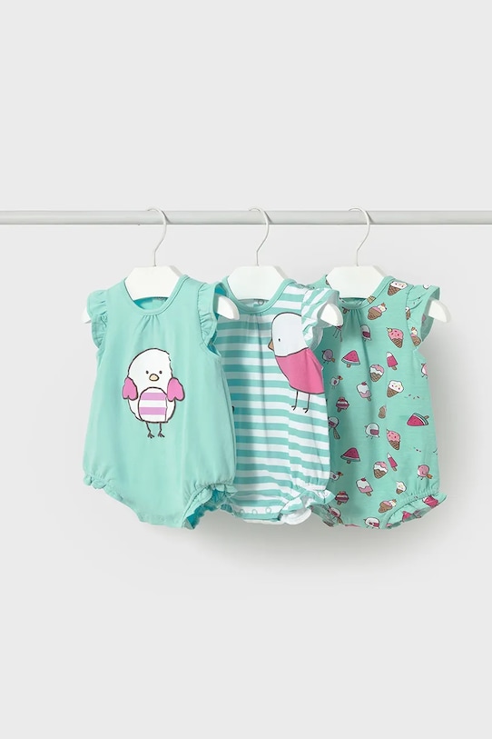 Хлопковые ползунки для малышей, набор из 3 шт Mayoral Newborn, бирюзовый
Хлопковые ползунки для малышей, набор из 3 шт Mayoral Newborn, бирюзовый