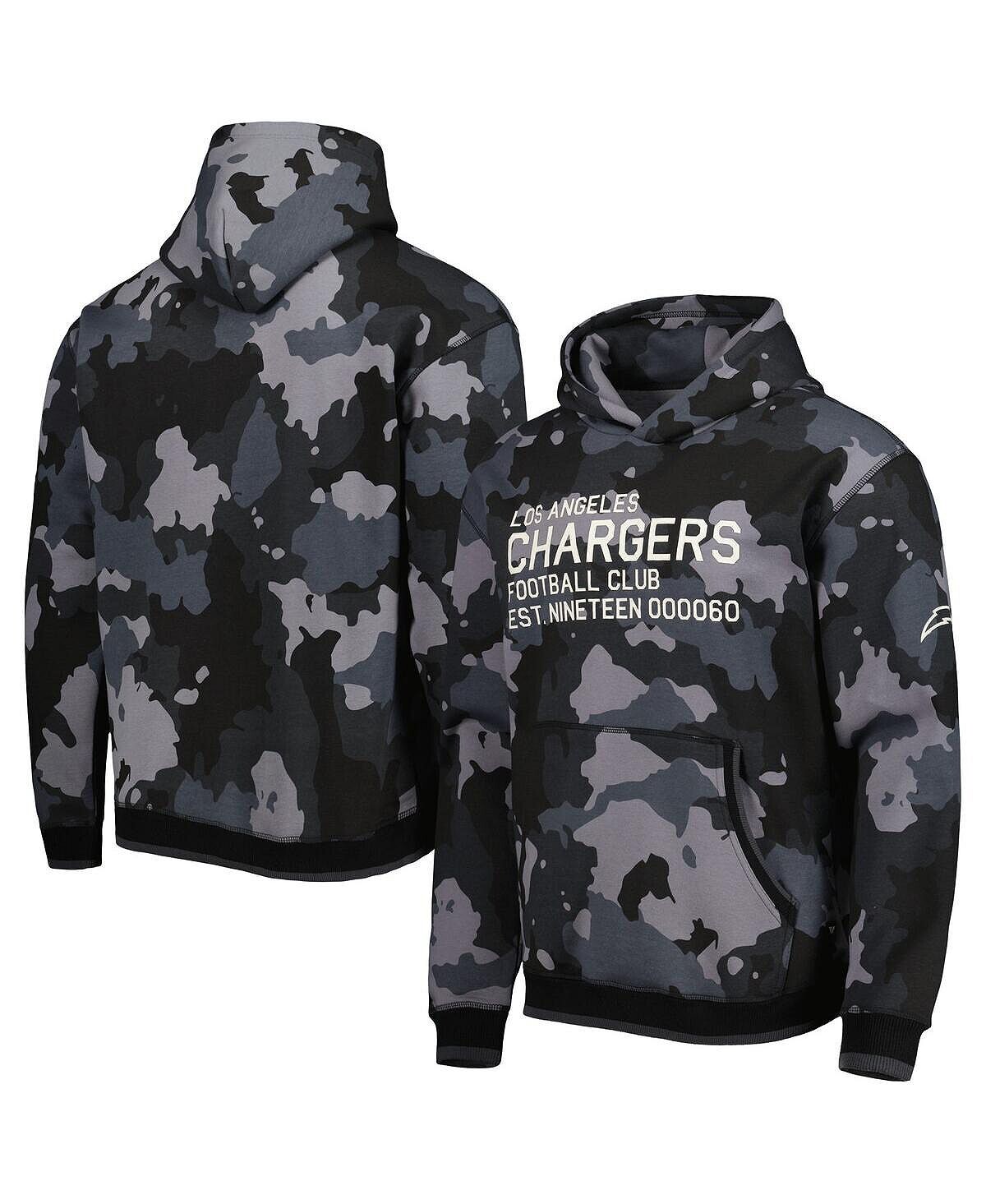 Мужской черный пуловер с капюшоном и камуфляжным принтом Los Angeles Chargers The Wild Collective
Мужской черный пуловер с капюшоном и камуфляжным принтом Los Angeles Chargers The Wild Collective