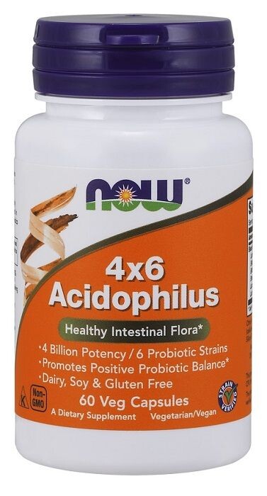 Now Foods Acidophilus 4X6 120 пробиотические капсулы, 60 шт.
Now Foods Acidophilus 4X6 120 пробиотические капсулы, 60 шт.