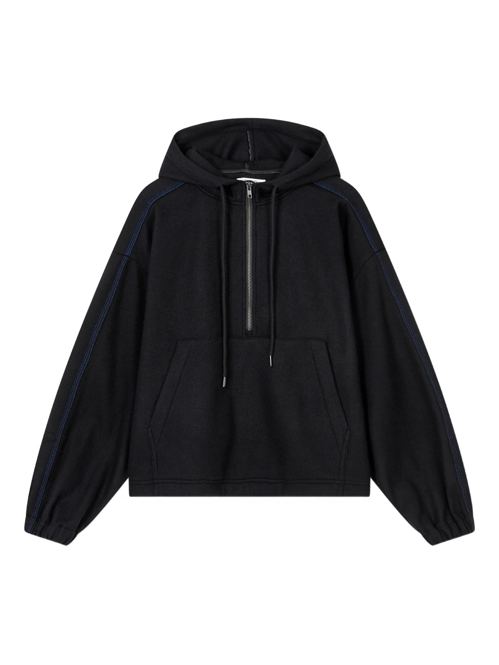 Худи с воротником на молнии Studio Tomboy, черный
Худи с воротником на молнии Studio Tomboy, черный