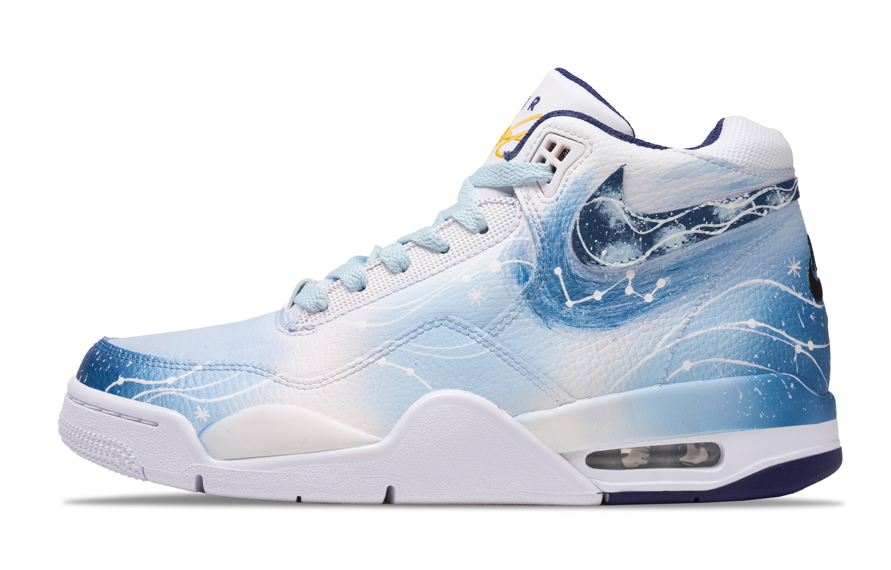 Nike Баскетбольные кроссовки Flight Legacy Phantom Star Cushioning, противоскользящие и износостойкие, винтажные, среднего размера, цвет небесно-голубой
Nike Баскетбольные кроссовки Flight Legacy Phantom Star Cushioning, противоскользящие и износостойкие, винтажные, среднего размера, цвет небесно-голубой