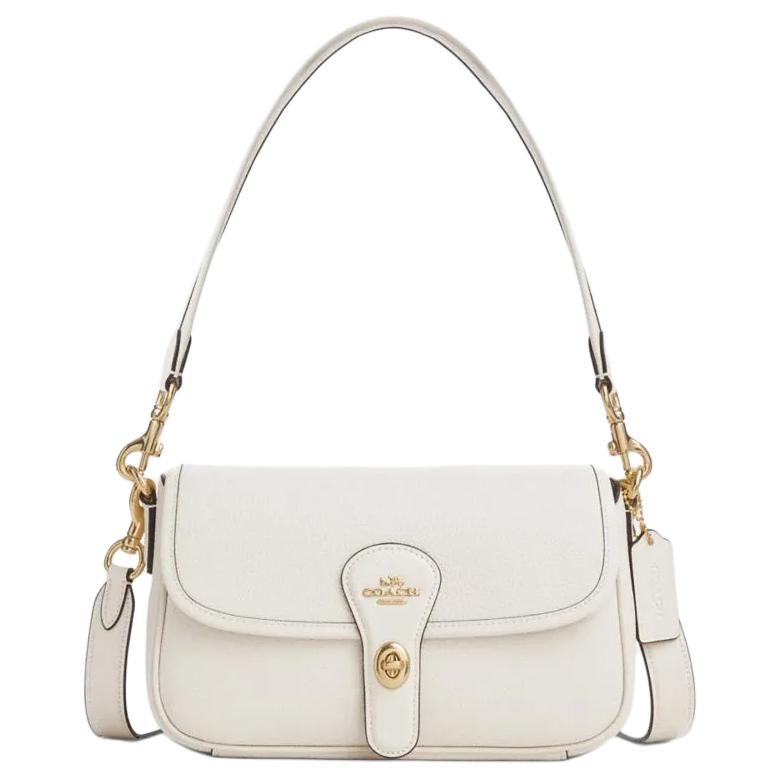 COACH Сумка через плечо из кожи Хади женская средняя белая
COACH Сумка через плечо из кожи Хади женская средняя белая