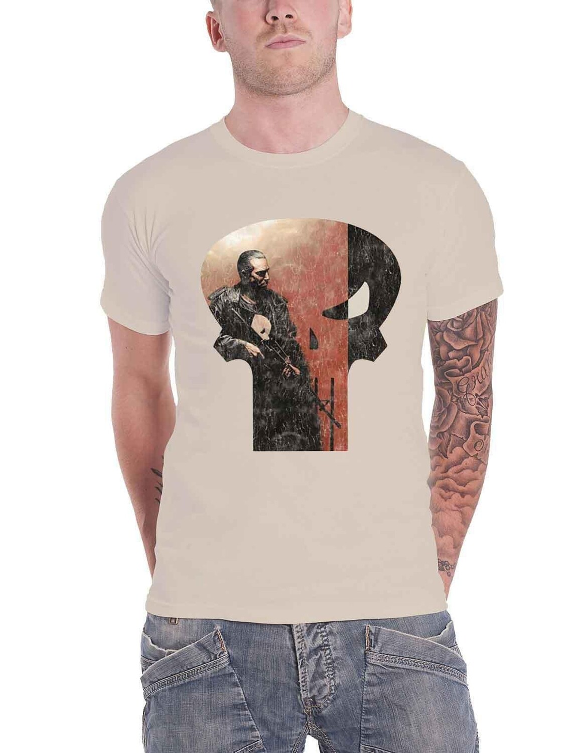 Футболка с рисунком черепа Карателя Marvel, белый
Футболка с рисунком черепа Карателя Marvel, белый