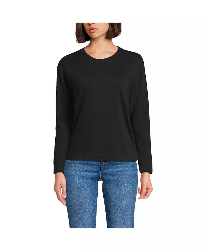 Женская футболка с длинным рукавом Mariner Jersey Crewneck Lands' End, черный
Женская футболка с длинным рукавом Mariner Jersey Crewneck Lands' End, черный