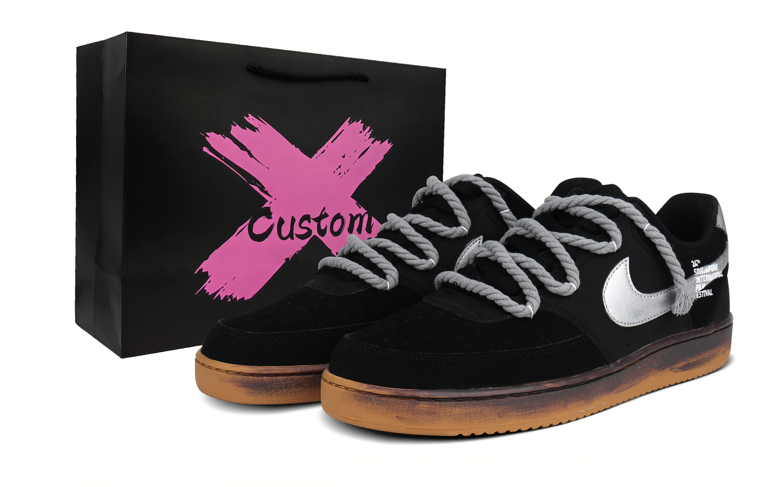 Nike Court Vision 1 Abrasion Resistant низкие скейтборд кроссовки для мужчин Black
Nike Court Vision 1 Abrasion Resistant низкие скейтборд кроссовки для мужчин Black