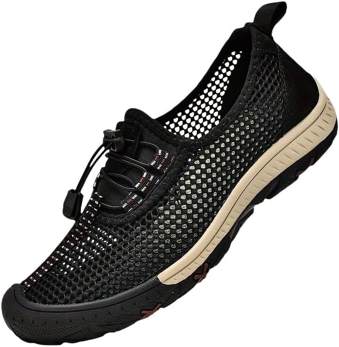 Летние мужские сандалии большого размера, дышащие и удобные для повседневного отдыха на улице с сетчатой поверхностью Clolinde, черный
Летние мужские сандалии большого размера, дышащие и удобные для повседневного отдыха на улице с сетчатой поверхностью Clolinde, черный