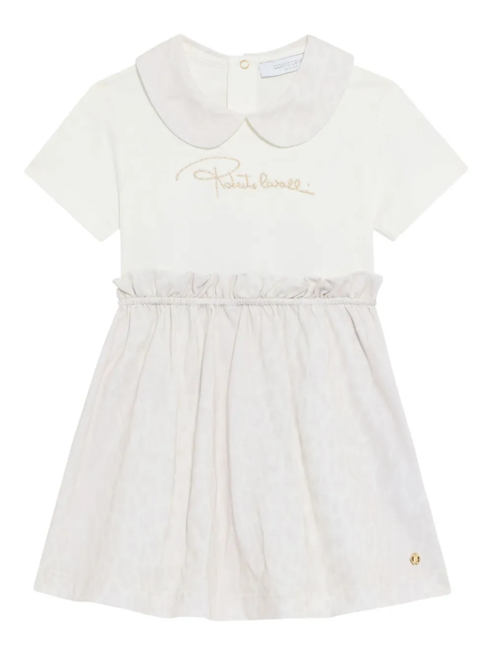 Платье с воротником Питер Пэн и леопардовым принтом Roberto Cavalli Junior, белый
Платье с воротником Питер Пэн и леопардовым принтом Roberto Cavalli Junior, белый