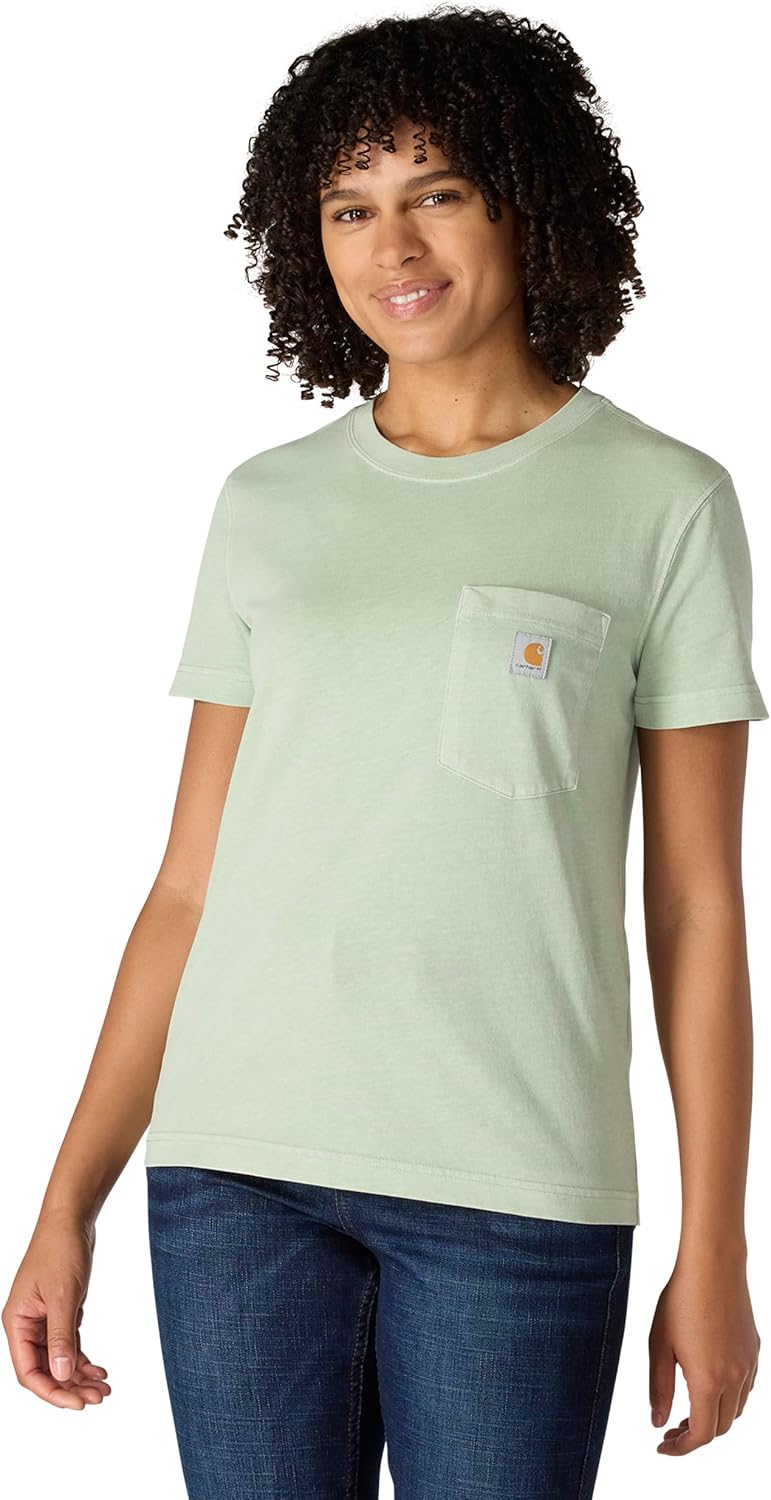 Carhartt женская футболка с карманом, свободный крой, легкая, с коротким рукавом, окрашенная в стиле garment dye, Seabrook
Carhartt женская футболка с карманом, свободный крой, легкая, с коротким рукавом, окрашенная в стиле garment dye, Seabrook