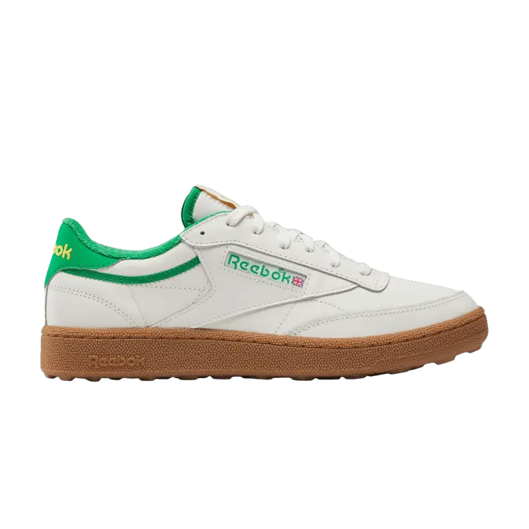 Бутсы Reebok Club C Golf 'Chalk Classic Green Gum', белый 
Бутсы Reebok Club C Golf 'Chalk Classic Green Gum', белый