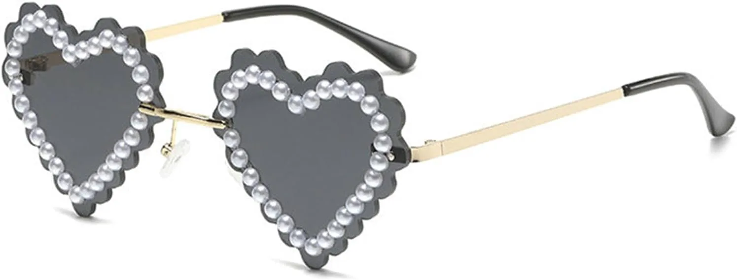 Солнцезащитные очки Willochra в форме сердца без оправы, стильные, с жемчужными стразами, для женщин и девушек, для дней рождения и вечеринок, 3pcs-black&red&pink
Солнцезащитные очки Willochra в форме сердца без оправы, стильные, с жемчужными стразами, для женщин и девушек, для дней рождения и вечеринок, 3pcs-black&red&pink