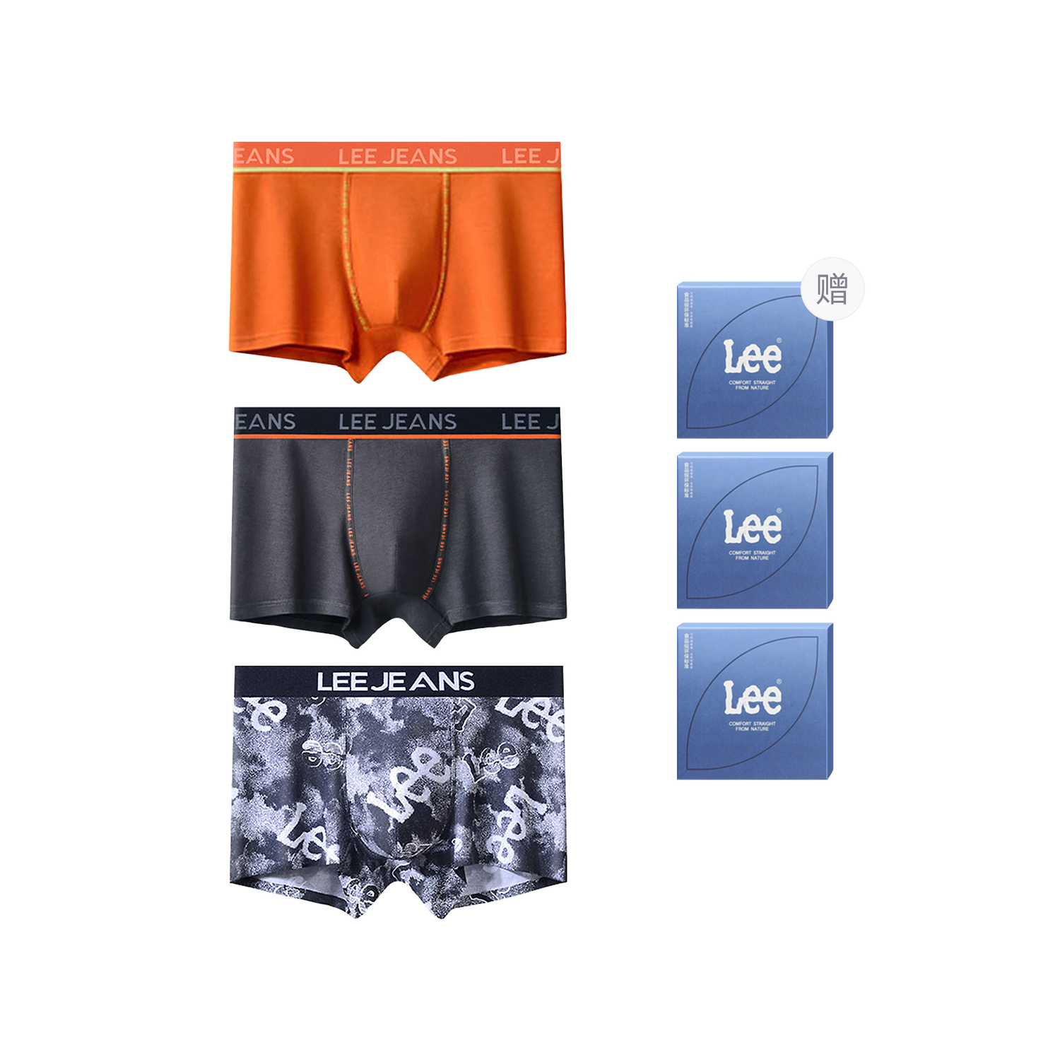 Боксеры мужские Brilliant Underpants 3 шт Lee, темно-серый
Боксеры мужские Brilliant Underpants 3 шт Lee, темно-серый