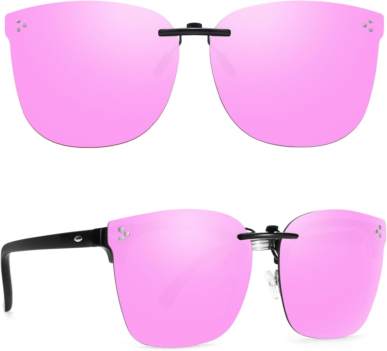 Солнцезащитные очки TJUTR увеличенного размера с поляризационными линзами, надеваемые поверх очков с диоптриями, с откидной металлической застежкой, с защитой от бликов и УФ-излучения, A2 Pink Non Flip Up
Солнцезащитные очки TJUTR увеличенного размера с поляризационными линзами, надеваемые поверх очков с диоптриями, с откидной металлической застежкой, с защитой от бликов и УФ-излучения, A2 Pink Non Flip Up