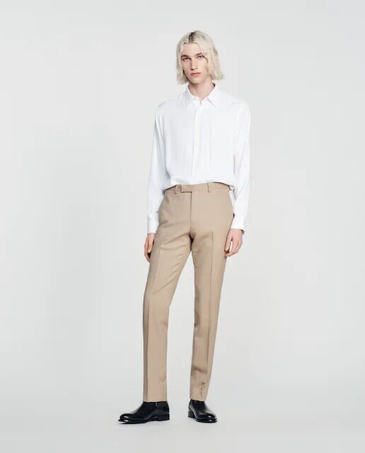 Мужские брюки узкого кроя Sandro, бежевый
Мужские брюки узкого кроя Sandro, бежевый