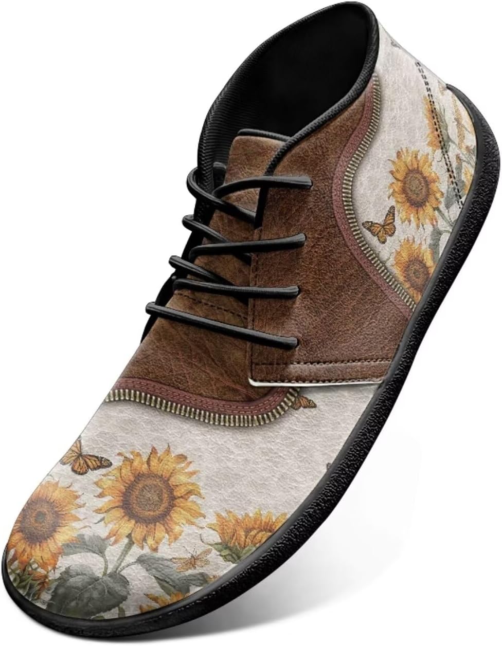 Мужские классические кроссовки с шнуровкой, кожаные, с широкой носочной частью, удобные, с животным принтом, для бега и спорта, повседневная уличная обувь Chririnla, Sunflower Butterfly Print
Мужские классические кроссовки с шнуровкой, кожаные, с широкой носочной частью, удобные, с животным принтом, для бега и спорта, повседневная уличная обувь Chririnla, Sunflower Butterfly Print