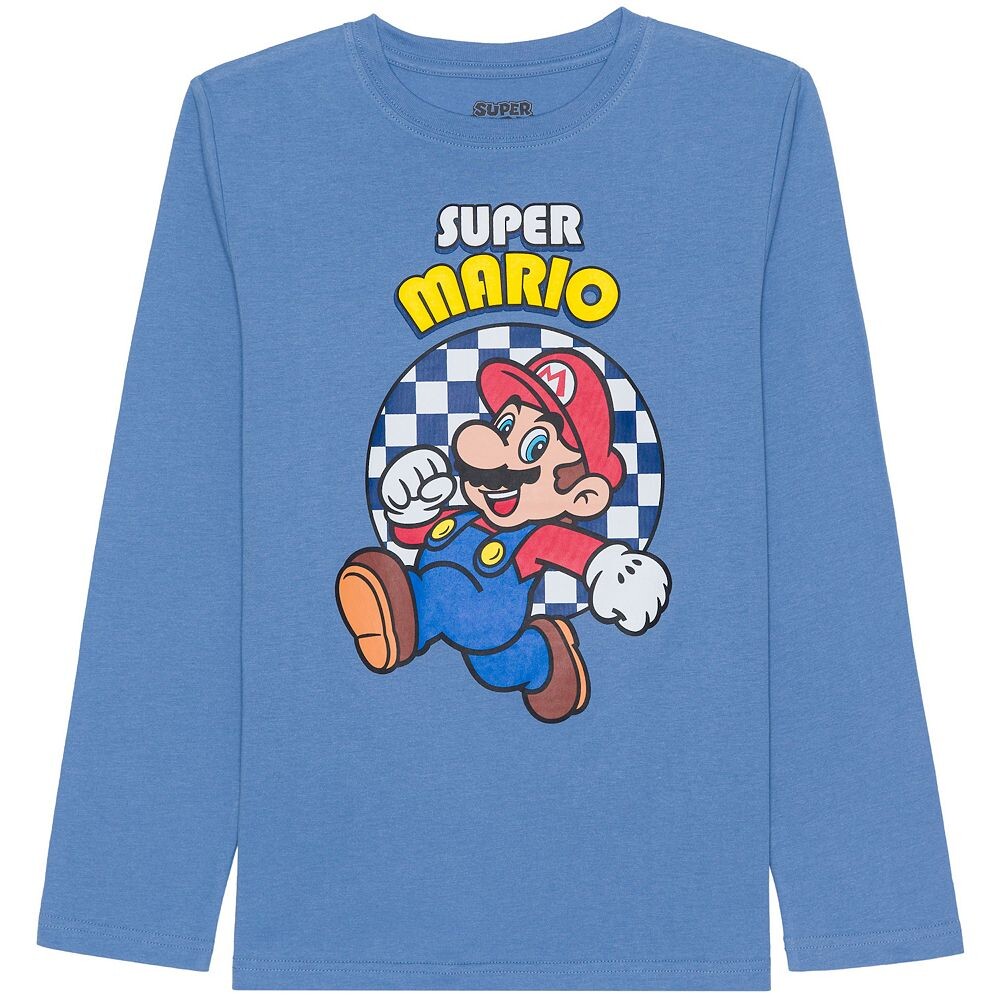 Футболка с рисунком Nintendo Super Mario для мальчиков 8–20 лет Licensed Character, синий 
Футболка с рисунком Nintendo Super Mario для мальчиков 8–20 лет Licensed Character, синий