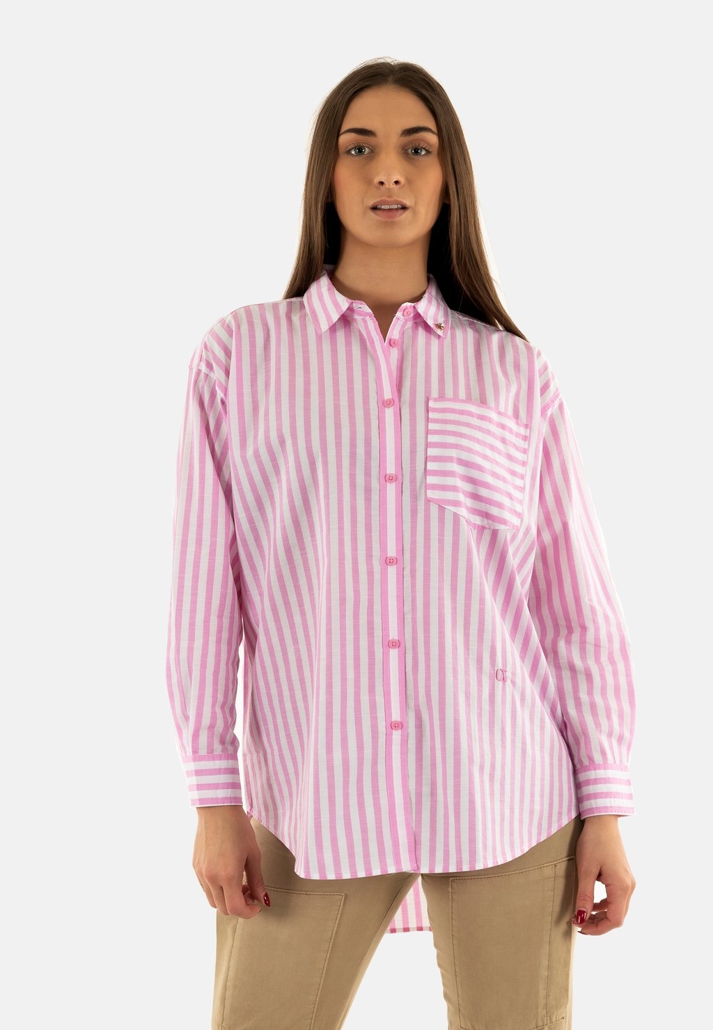 Блузка на пуговицах Le Temps Des Cerises, розовый
Блузка на пуговицах Le Temps Des Cerises, розовый