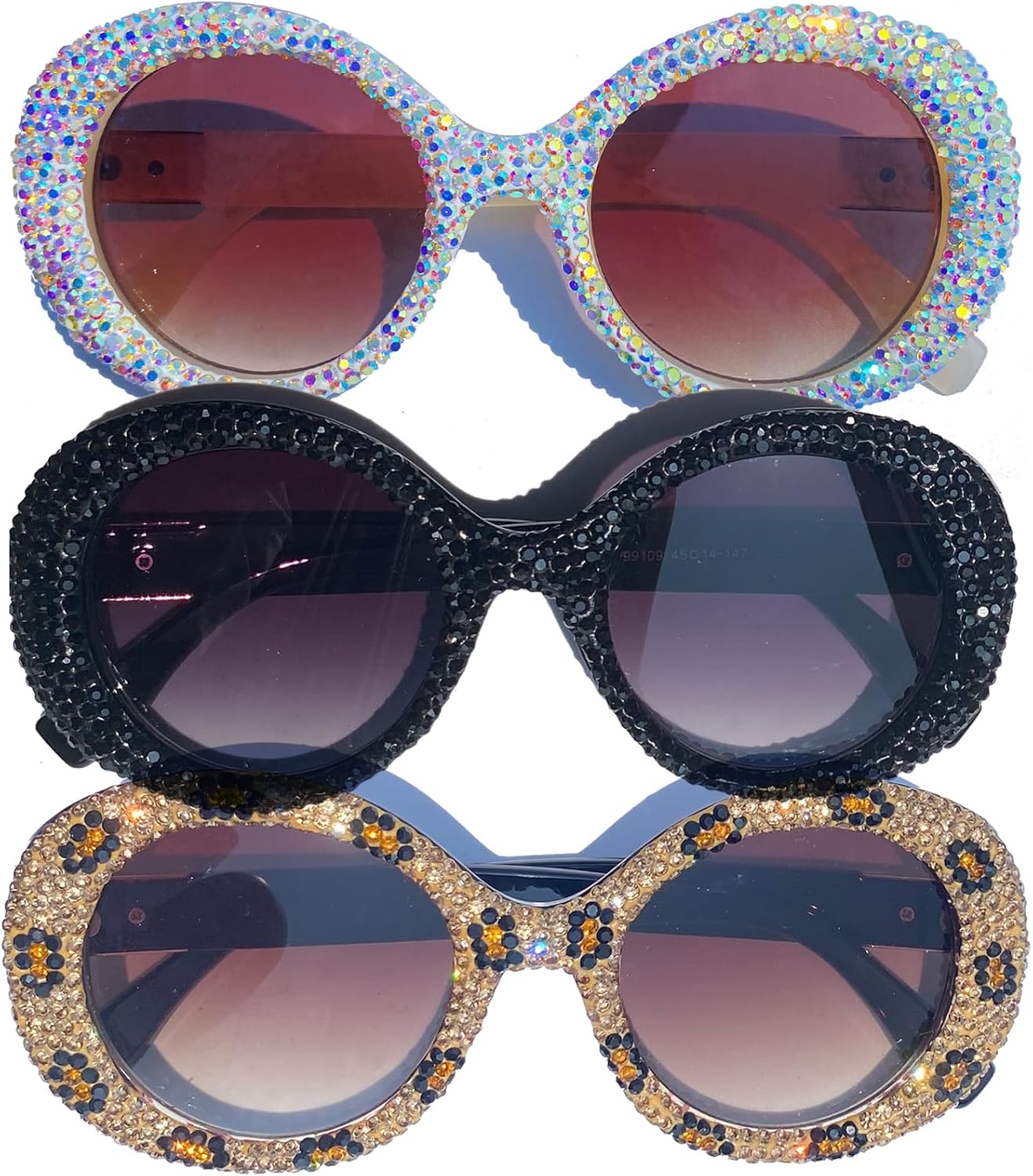 Крупные круглые солнцезащитные очки с бриллиантами для женщин, блестящие хрустальные солнцезащитные очки, овальные панк-очки для женщин, солнцезащитные очки со стразами mincl, 3pcs-black&white&brown
Крупные круглые солнцезащитные очки с бриллиантами для женщин, блестящие хрустальные солнцезащитные очки, овальные панк-очки для женщин, солнцезащитные очки со стразами mincl, 3pcs-black&white&brown