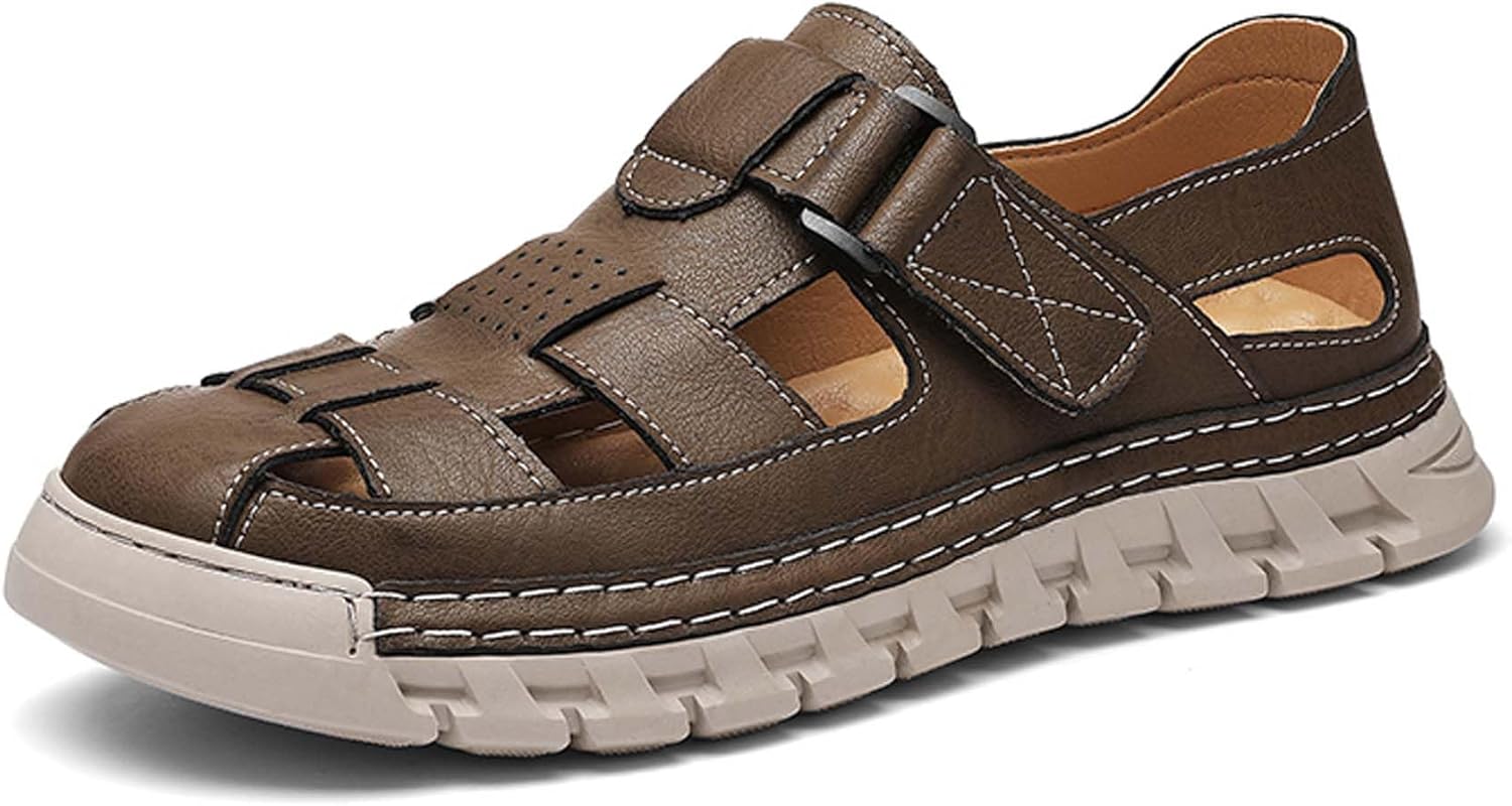 Мужские спортивные сандалии с дышащей перфорацией, закрытым носком, для лета, походов, пляжа, рыбалки, скалолазания и работы вне дороги Generic, хаки
Мужские спортивные сандалии с дышащей перфорацией, закрытым носком, для лета, походов, пляжа, рыбалки, скалолазания и работы вне дороги Generic, хаки