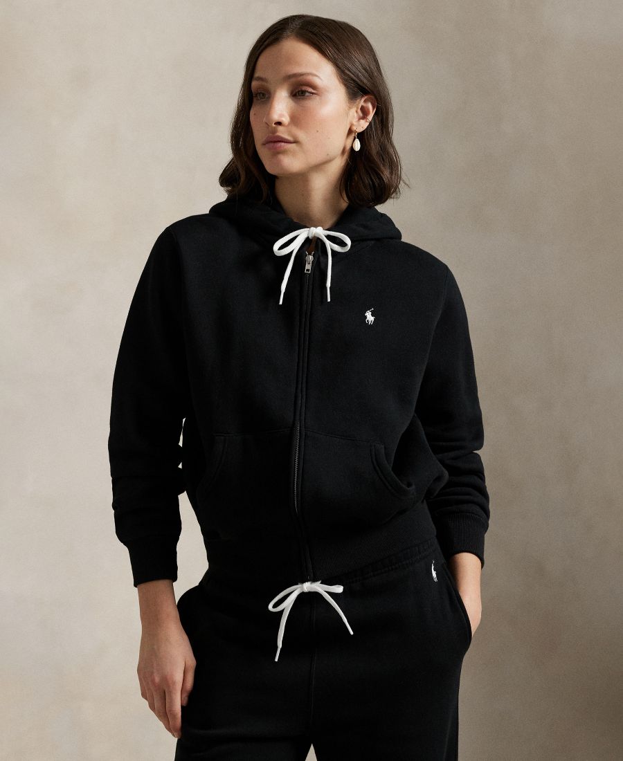 Женская флисовая толстовка на молнии Polo Ralph Lauren, Black
Женская флисовая толстовка на молнии Polo Ralph Lauren, Black