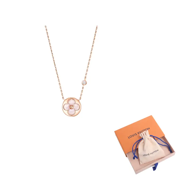LOUIS VUITTON Color Blossom Bb Sun Pendant Pink Gold Pink Mother-of-Pearl and Diamond
LOUIS VUITTON Color Blossom Bb Sun Pendant Pink Gold Pink Mother-of-Pearl and Diamond