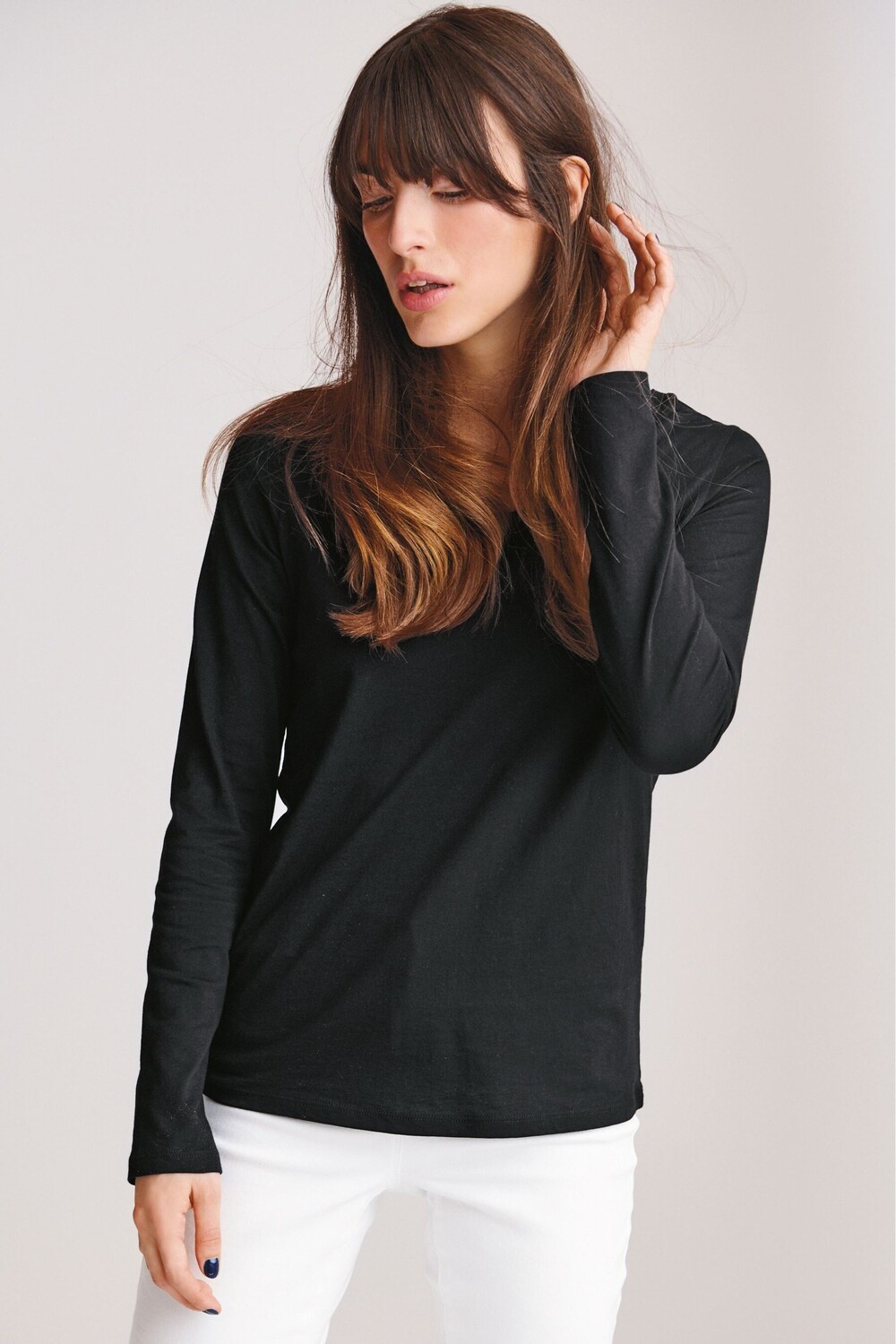 Топ с круглым вырезом и длинными рукавами Next, черный
Топ с круглым вырезом и длинными рукавами Next, черный