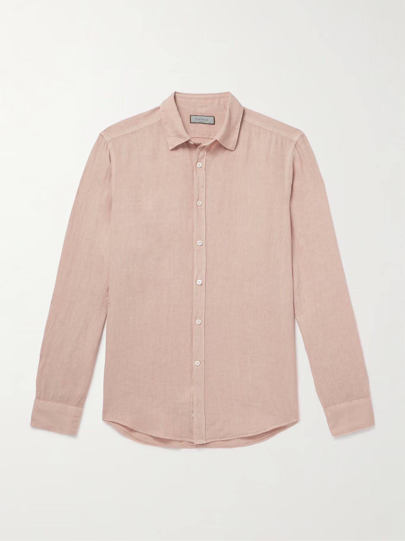 Рубашка из льна, окрашенная в готовом виде CANALI, розовый
Рубашка из льна, окрашенная в готовом виде CANALI, розовый