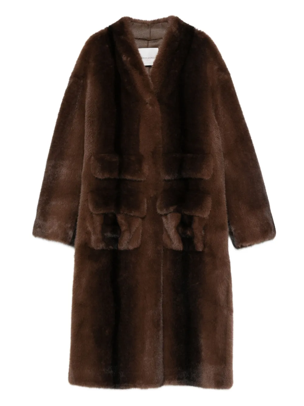 Шуба из искусственного меха с карманами ERMANNO FIRENZE, коричневый
Шуба из искусственного меха с карманами ERMANNO FIRENZE, коричневый