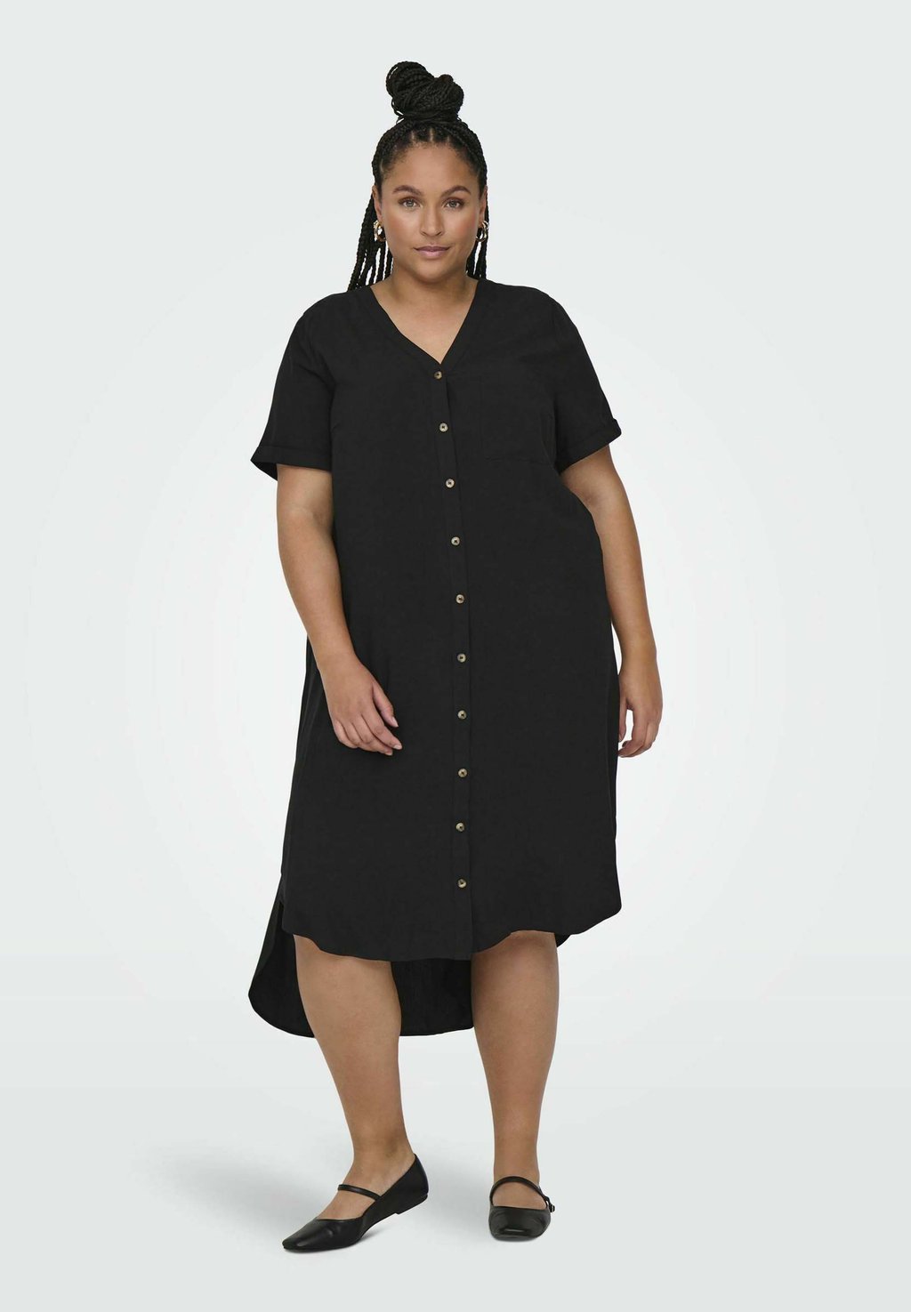 Платье-рубашка ONLY Carmakoma, черный
Платье-рубашка ONLY Carmakoma, черный