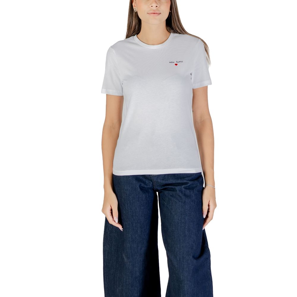 Белая хлопковая футболка Only, белый
Белая хлопковая футболка Only, белый