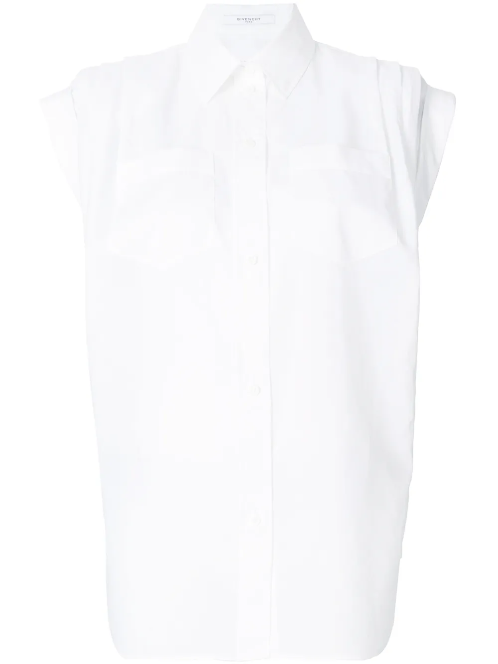 Рубашка со структурированными плечами Givenchy, белый 
Рубашка со структурированными плечами Givenchy, белый