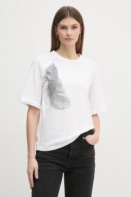 Хлопковая футболка Sisley, бежевый
Хлопковая футболка Sisley, бежевый