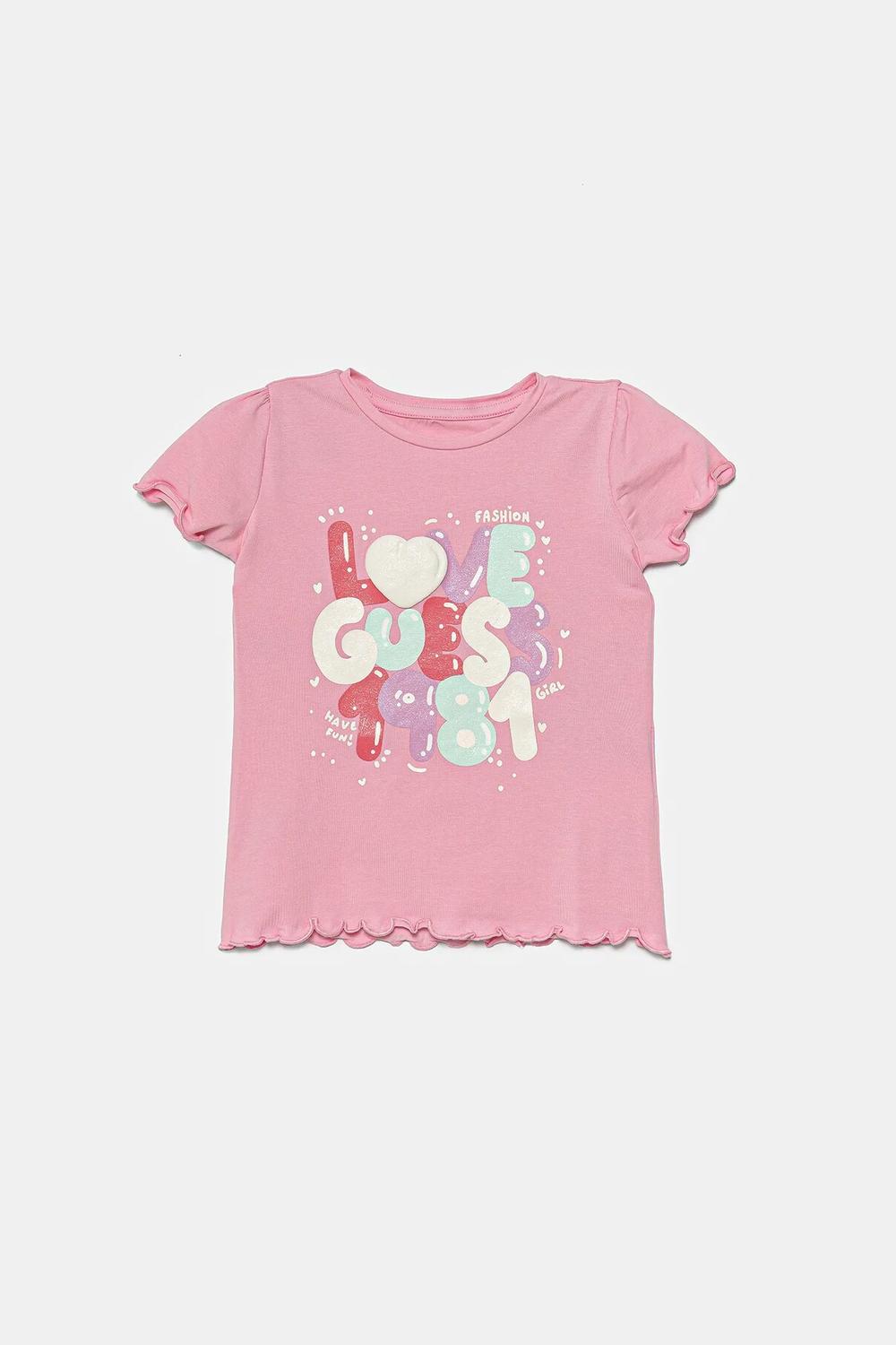 Детская футболка Guess, розовый
Детская футболка Guess, розовый