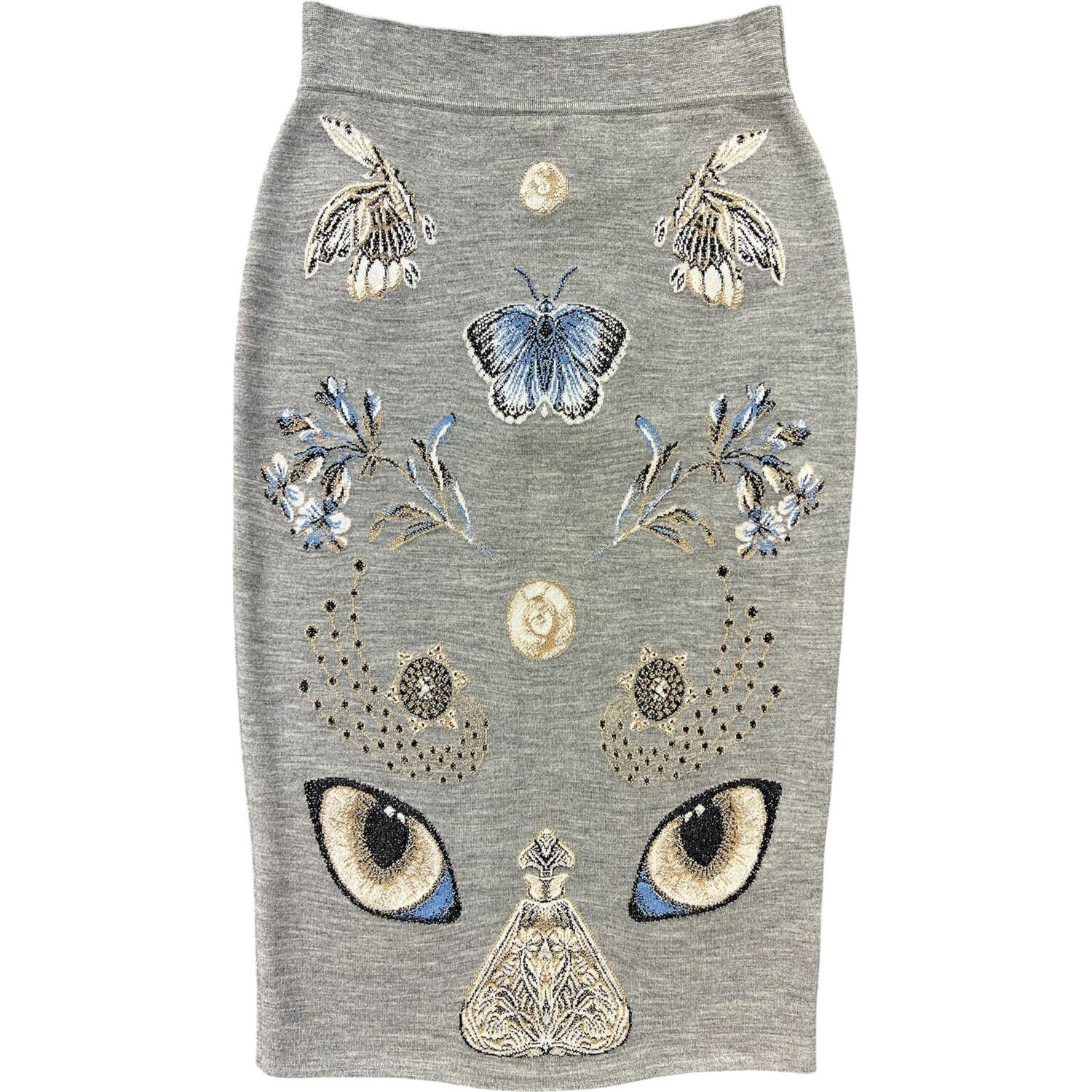 Вязаная длинная юбка Women's Alexander McQueen, серый
Вязаная длинная юбка Women's Alexander McQueen, серый