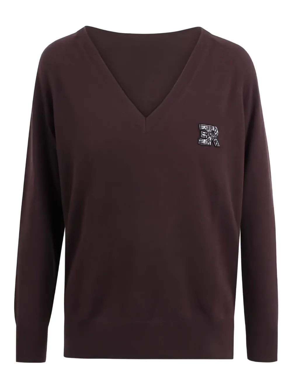 Свитшот с V-образным вырезом и аппликацией Ermanno Firenze, коричневый
Свитшот с V-образным вырезом и аппликацией Ermanno Firenze, коричневый
