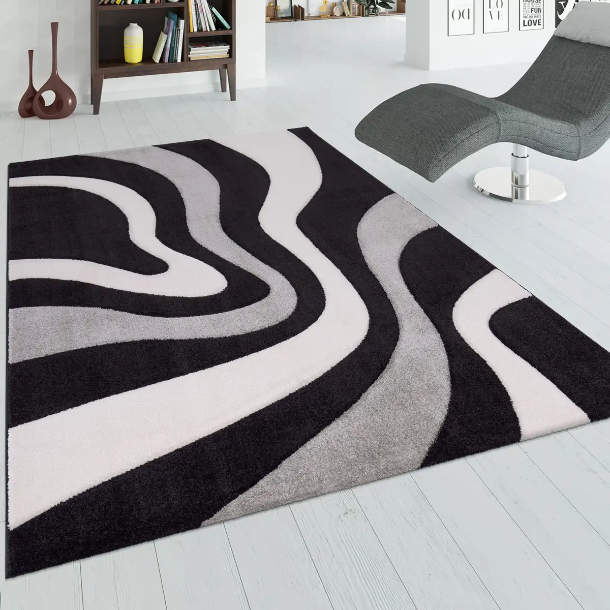 Paco Home дорожка "Diamond 760", прямоугольная, ковровая дорожка, короткий ворс, 3D-дизайн, современный волнистый рисунок 80х300 см, черный
Paco Home дорожка "Diamond 760", прямоугольная, ковровая дорожка, короткий ворс, 3D-дизайн, современный волнистый рисунок 80х300 см, черный