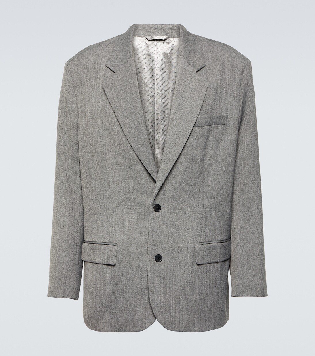 Блейзер оверсайз из смесовой шерсти Acne Studios, серый
Блейзер оверсайз из смесовой шерсти Acne Studios, серый