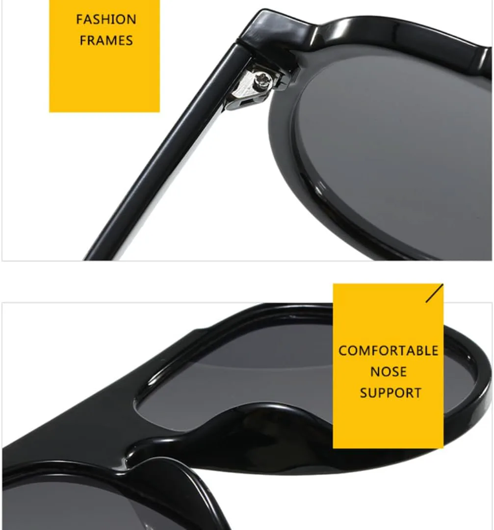 Солнцезащитные очки с защитой UV400 | Большая оправа, цветные линзы | Для женщин и мужчин, для занятий спортом на открытом воздухе и вождения DSVIGF, Black Gray
Солнцезащитные очки с защитой UV400 | Большая оправа, цветные линзы | Для женщин и мужчин, для занятий спортом на открытом воздухе и вождения DSVIGF, Black Gray