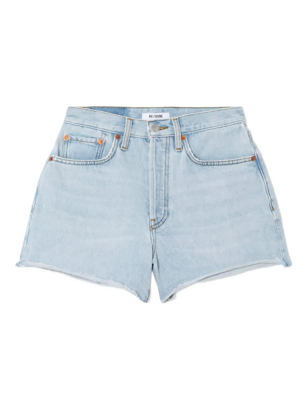 Шорты с высокой талией и потертостями в стиле 70-х RE/DONE, синий
Шорты с высокой талией и потертостями в стиле 70-х RE/DONE, синий